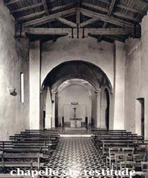 Calenzana interieur chapelle Ste Restitude